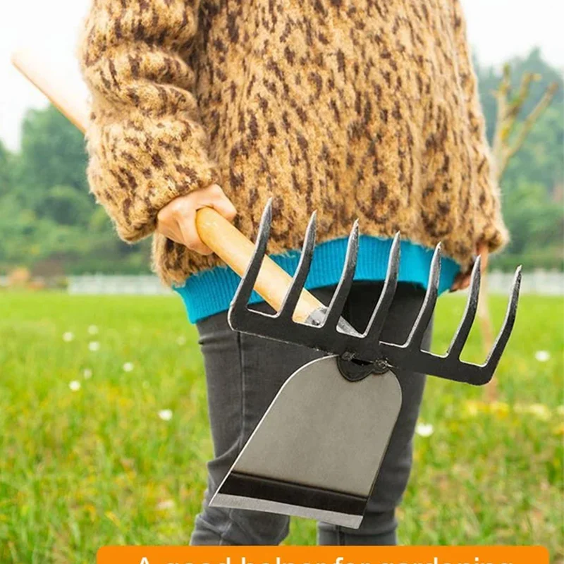 Agricultural Hoes Handheld Rake Hoe Weeding Rake Planting Vegetable Farm Garden Agriculture Weeding Accessories  Handheld Weed