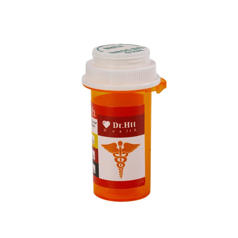 50ML Push Down & Turn Vial Container Pocket Plastic Storage Stash Jar Pill Bottle Case Box Herb Container view 5