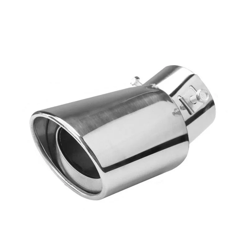 

Universal Round Car Muffler Stainless Steel Exhaust Accessory Enhances Tailpipe Exhaust 1pcs