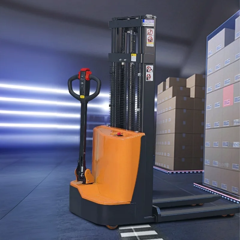CE Certification Hot Selling 1.5T 3.5m Electric Walkie Stacker Electric Automatic Elevator Electric Stacker Pallet Stacker