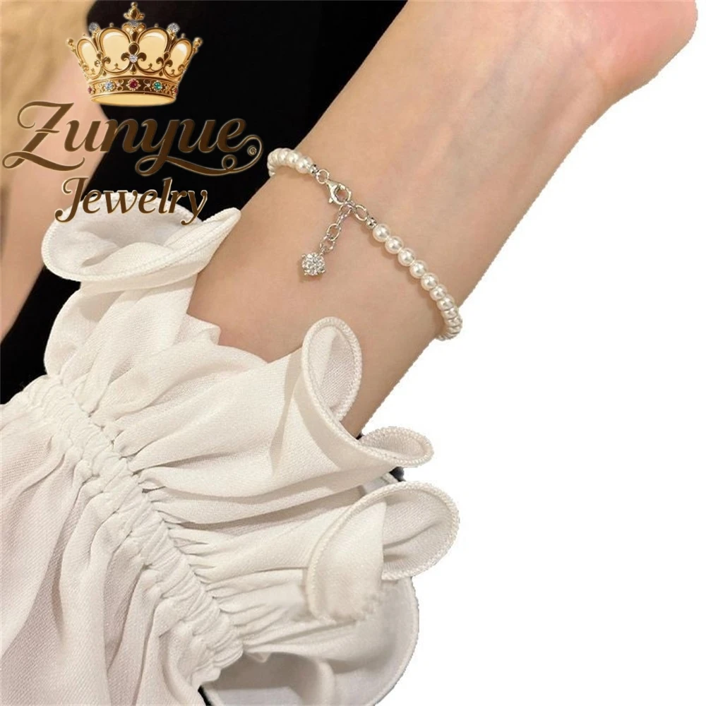 Pearl Bracelet, A New Chinese-Style Bracelet With A Light Luxury And High-End Feel, Is A Niche Beaded Jewelry Charms Exquisite