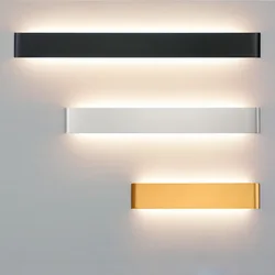 LED 야간 조명 모던 미니멀리스트 알루미늄 벽 램프, 욕실 거울 조명, 스콘스 침실 거실 조명기구, 6W, 12W, 도매
