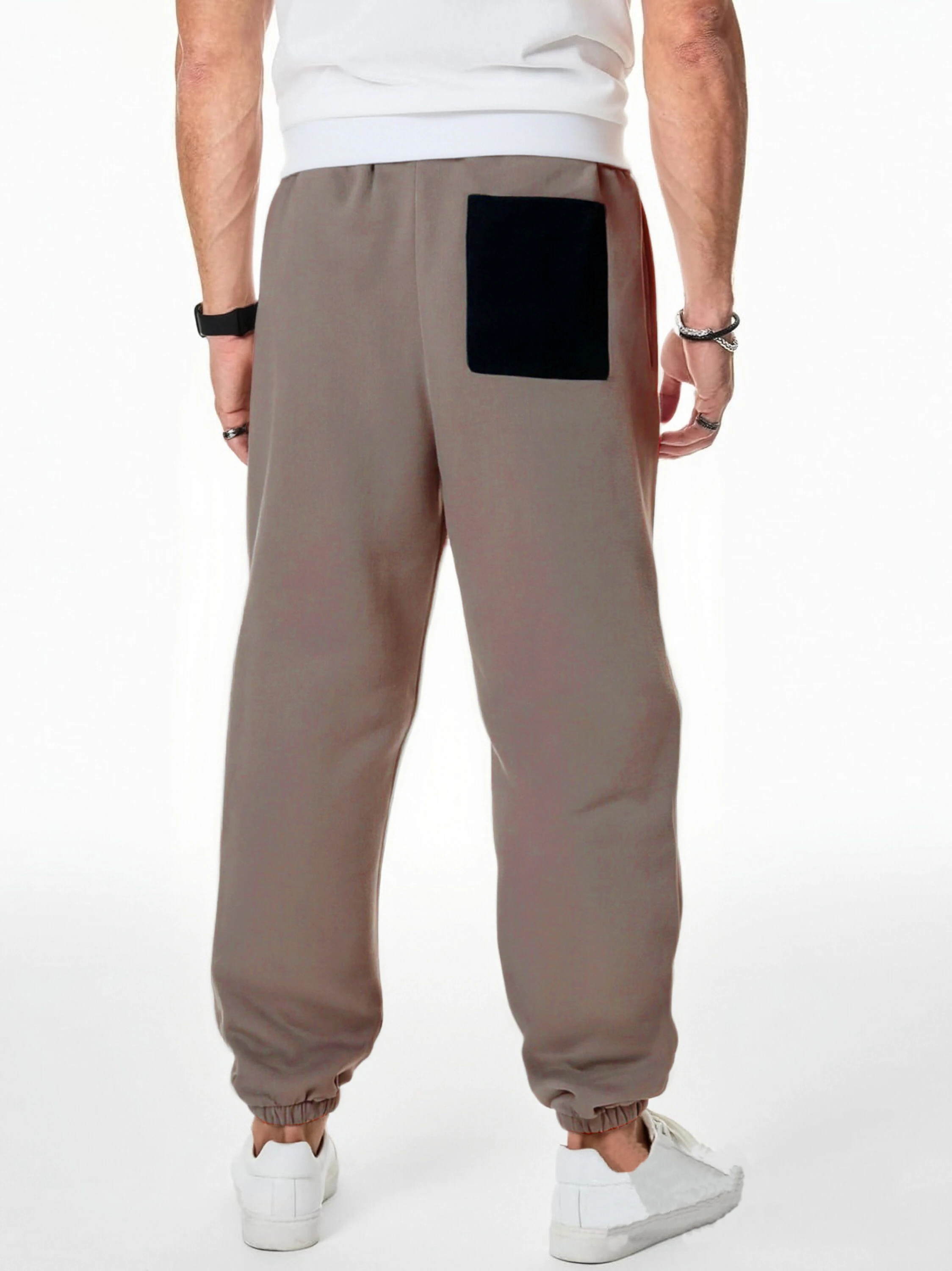 Men Warm Pants With Color Blocking Design Are The Best Gift Choice Suitable For Cold Weather And Outings Men Fashion Casual Pant