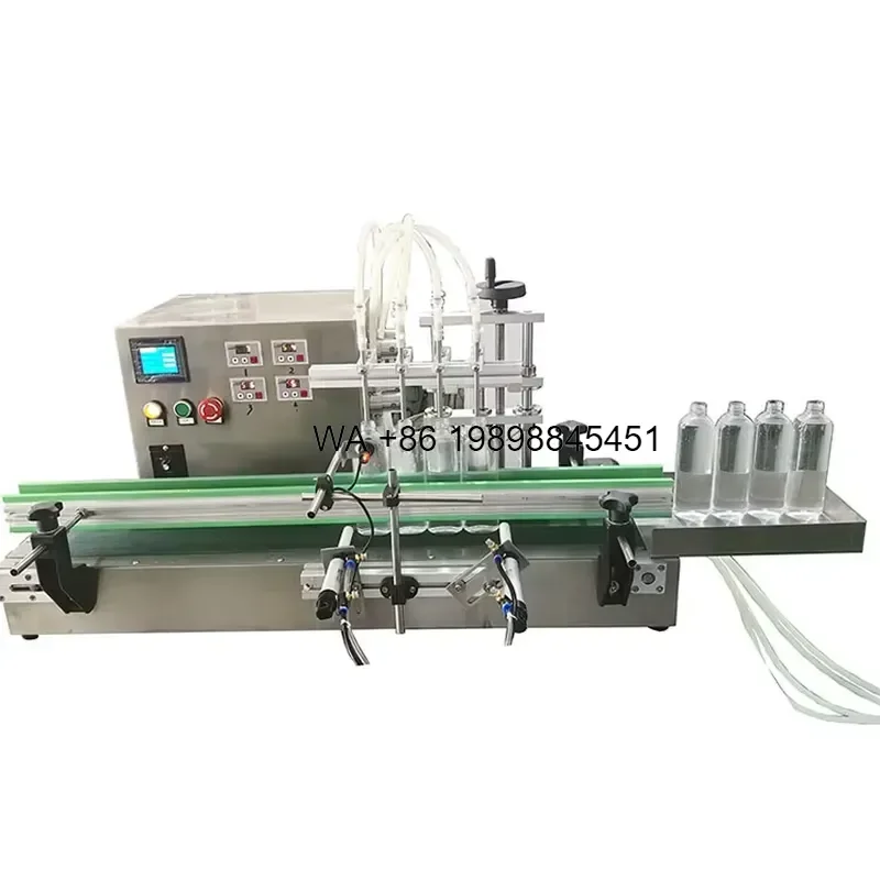 Wmwmnu for Small White Wine Liquid Automatic Canning Production 4 Head Assembly Line Conveyor Belt Filling