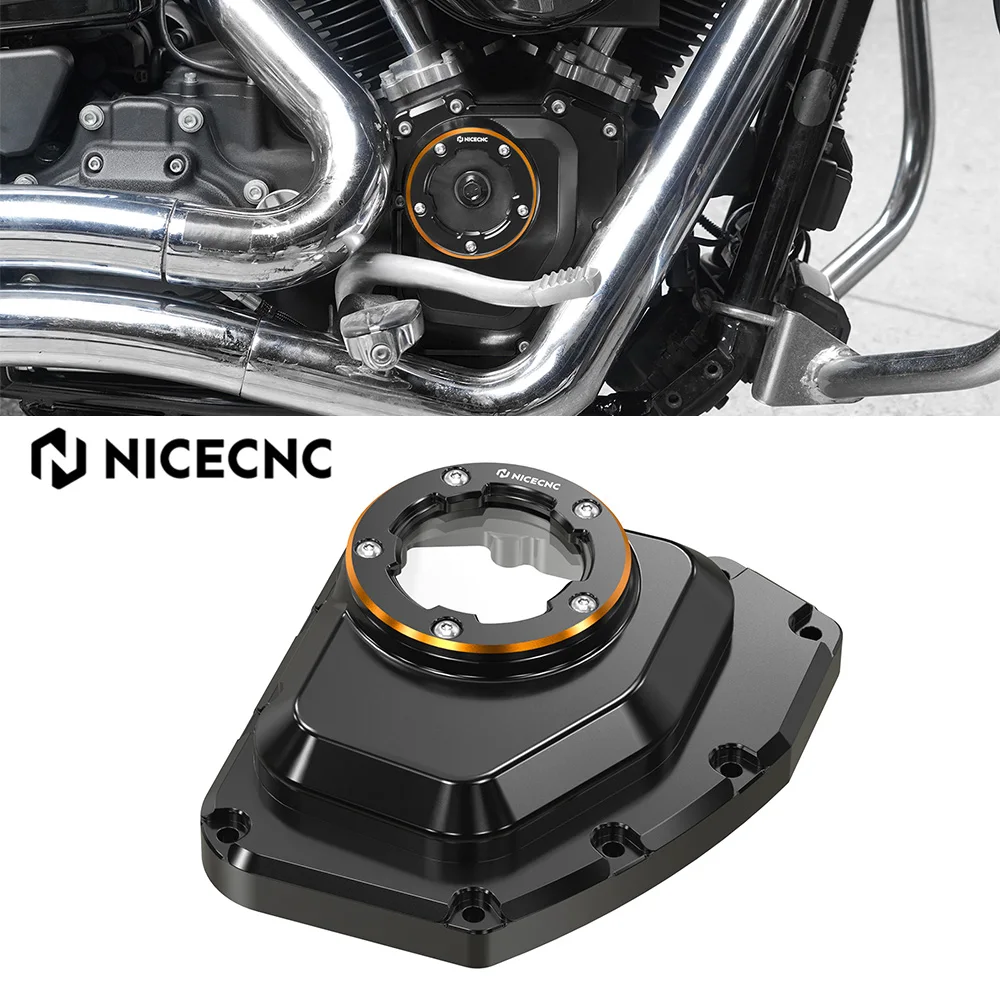 

NICECNC For Harley Dyna Super Glide Custom /FXD Street Bob Fat Bob Low Rider Wide Glide 2001-2017 Transparent Cam Camshaft Cover