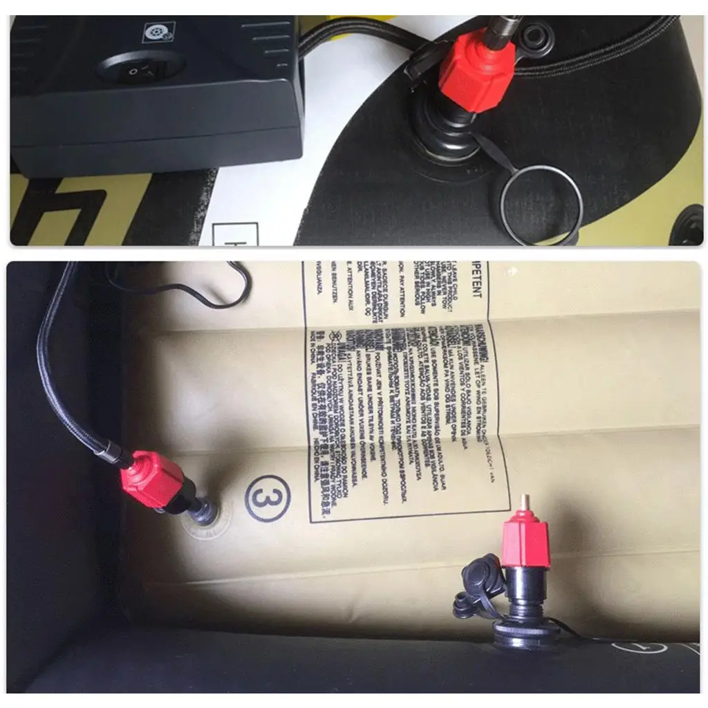 Inflatable Boat Valve Adapter 4 Nozzle Pump Converter for Kayak Canoe Sup Board Airbed Fast Inflate