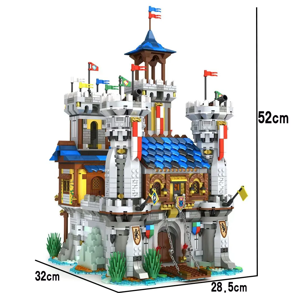 IN stock 2722 Moc medieval lock model small 66006 particle building block model kit with light best Christmas gift