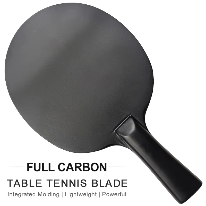 Full Graphite Table Tennis Blade, Lightweight Ping Pong Blade, Integrated Molding Pingpong Base Board for Attack, 100% Carbon