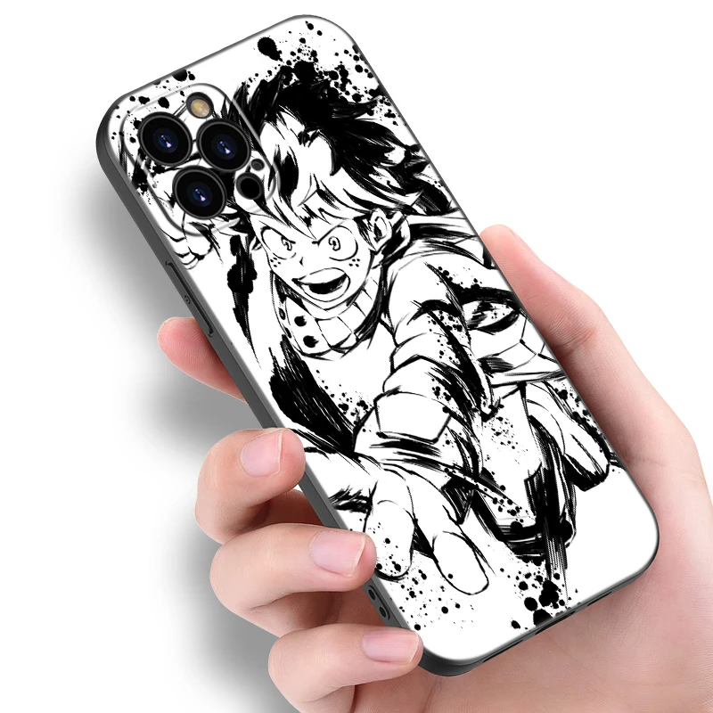 My Hero Academia Black Phone Case For Xiaomi Mi POCO F6 X6 Pro NEO 5G X5 X4 F5 M6 Pro X3 NFC M3 M5 M4 Pro F4 F3 GT Cartoon Cover