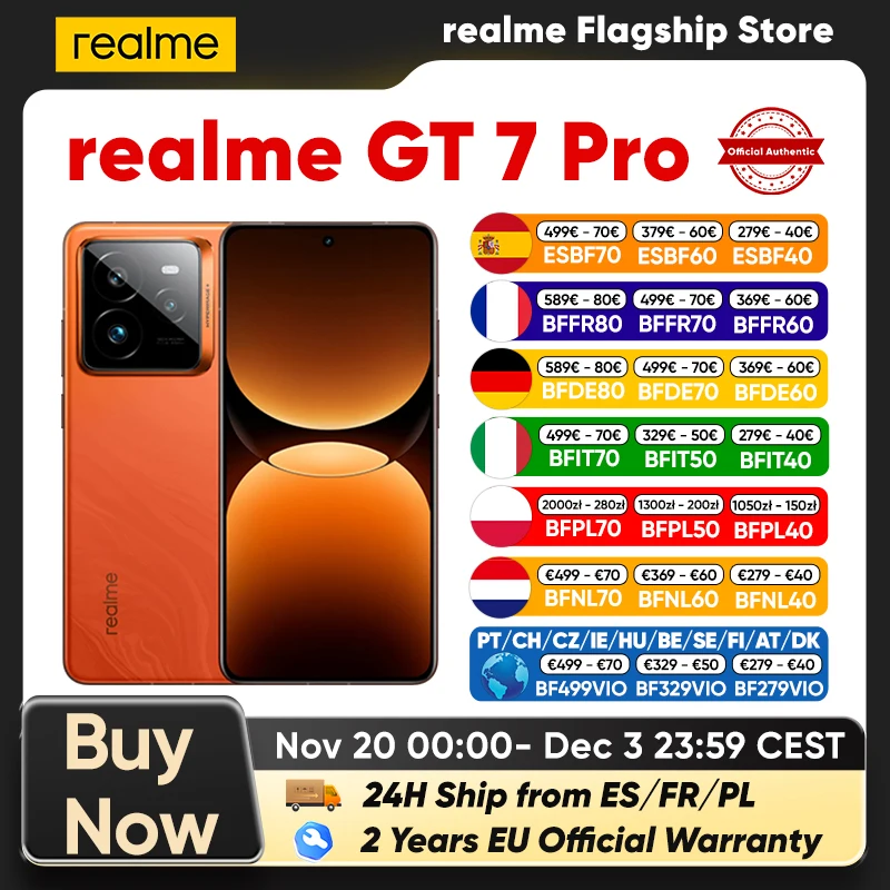 realme-Smartphone avec Snapdragon 8, version globale, Smartphone avec GPS NDavid, Snapdragon 8, Elite 6.78, 120Hz, cuillère à soupe, écran OLED, 120W SUPERVOOC, appareil photo 50MP, 7 Pro, 5G realme-Smartphone avec Snapdragon 8, version globale, Smartphone avec GPS NDavid, Snapdragon 8, Elite 6.78, 120Hz, cuillère à soupe, écran OLED, 120W SUPERVOOC, appareil photo 50MP, 7 Pro, 5G