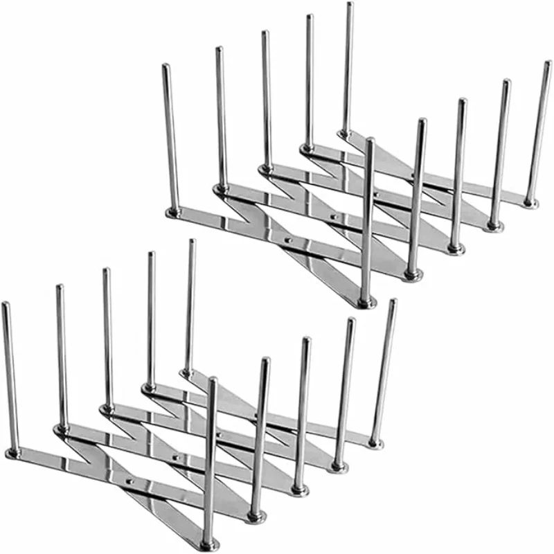 Adjustable Pot Lid & Plate& Pans Multipurpose Organizer Rack Holder Stainless Steel Dish Plate Drying Rack