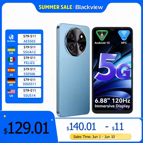 Blackview OSCAL TIGER 8 5G AI Smartphone 6.88"120H...