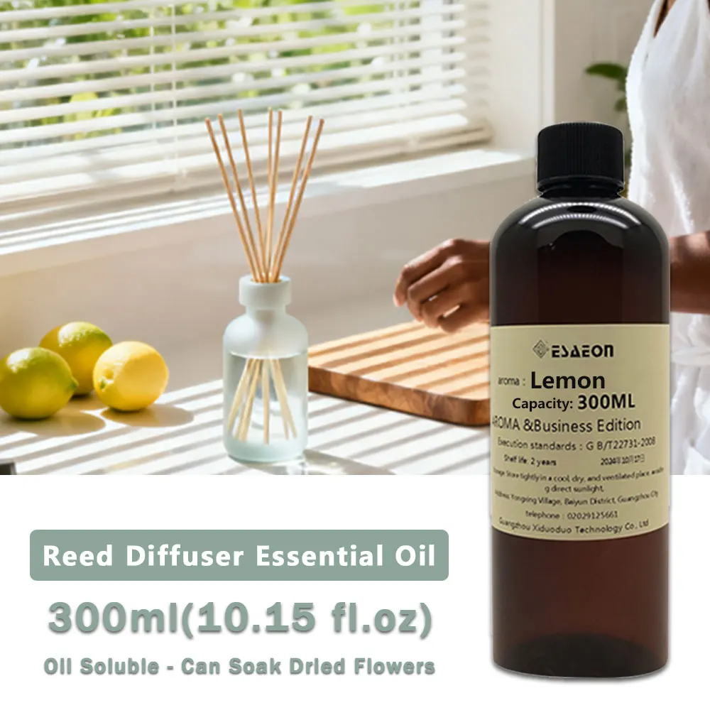 ESAEON 300ml (10.15 fl.oz) Essential Oils - For Reed Diffuser & Flameless Aromatherapy & Waterless Diffuser Supplement Eessence