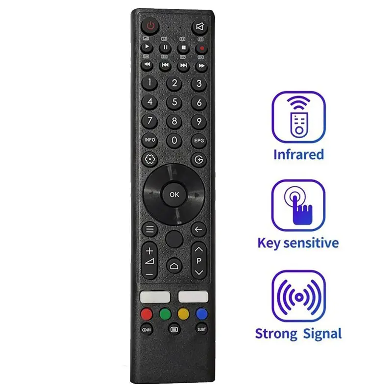 ABKN Replacement Remote Control for CHIQ/for Pilot PQ55CH PQ65CH PQ-55CH PQ-65CH Smart LED HDTV TV, 3 Pack, Black ABS