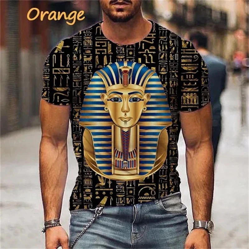 Egyptian Pharaoh 3D Printed T-Shirt Personality Ancient Horus Egyptian God Eye Egyptian Pharaoh Fashion Unisex Streetwear TShirt