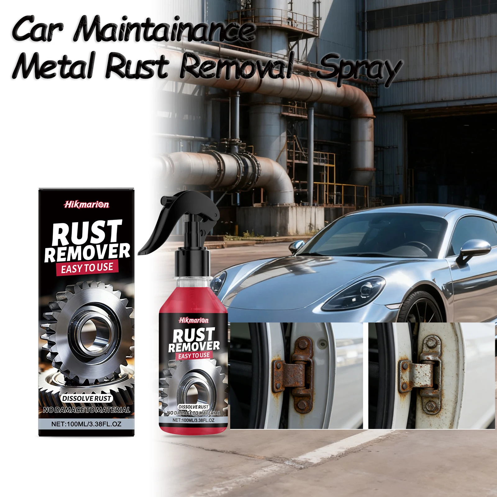 Auto Räder Felgen Reiniger Mehrzweck Rost Entferner Bremsfarbe Schützen Metall Staub Eisen Pulver Entferner Auto Pflege Chrom Spray