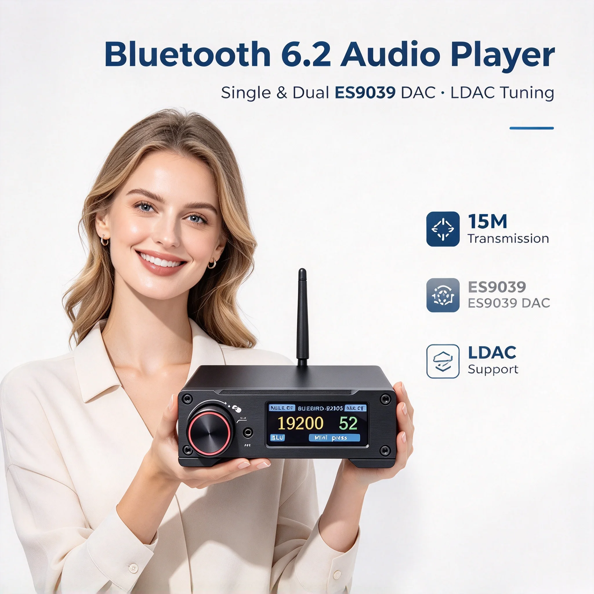 CHN 2027 Bluebird-Bestseller B200 Bluetooth 6.2 Player, Single and Double ES9039 Decoding FET Tune 15 m Transmission LDAC