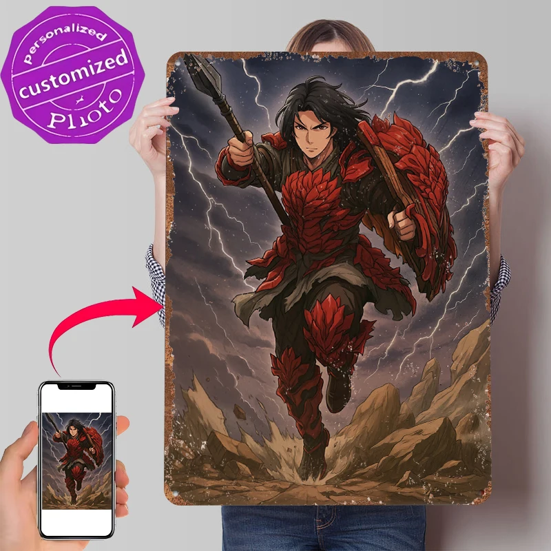 Kaladin Stormlight Archive RPG Tin Poster Customized Wall Art Retro Vintage Metal Signs for Fans Room Modern Home Decoration