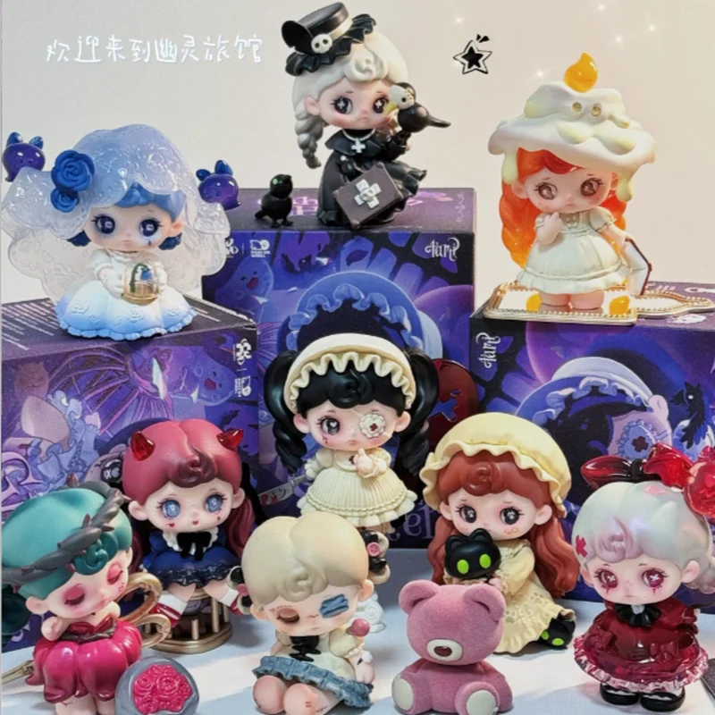 

Genuine Tarti Ghost In Hotel Series Blind Box Gothic Halloween Anime Figurine Desktop Ornament Mystery Box Girls Customized Gift
