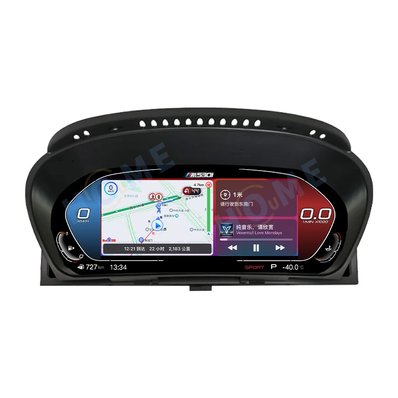 

Latest Car LCD Digital Dashboard Panel Instrument Cluster Cock Speedometer for X5 E70 X6 E71 Carplay Android Mirroring