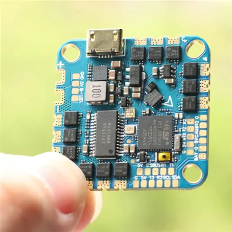 

(SPOR) F4126 AIO F411 Датчик тока Baro BlackBox, контроллер полета BLHELIS 20A/40A 4-в-1 ESC 25.5X25.5мм для FPV фристайла (B)