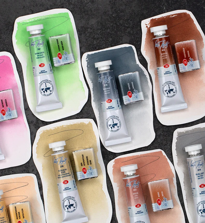 ألوان مائية من الدرجة المائية للفنانين من White Nights الروسية، أنابيب 10 مل، لون أساسي جديد، مناسبة للرسم الفني الاحترافي