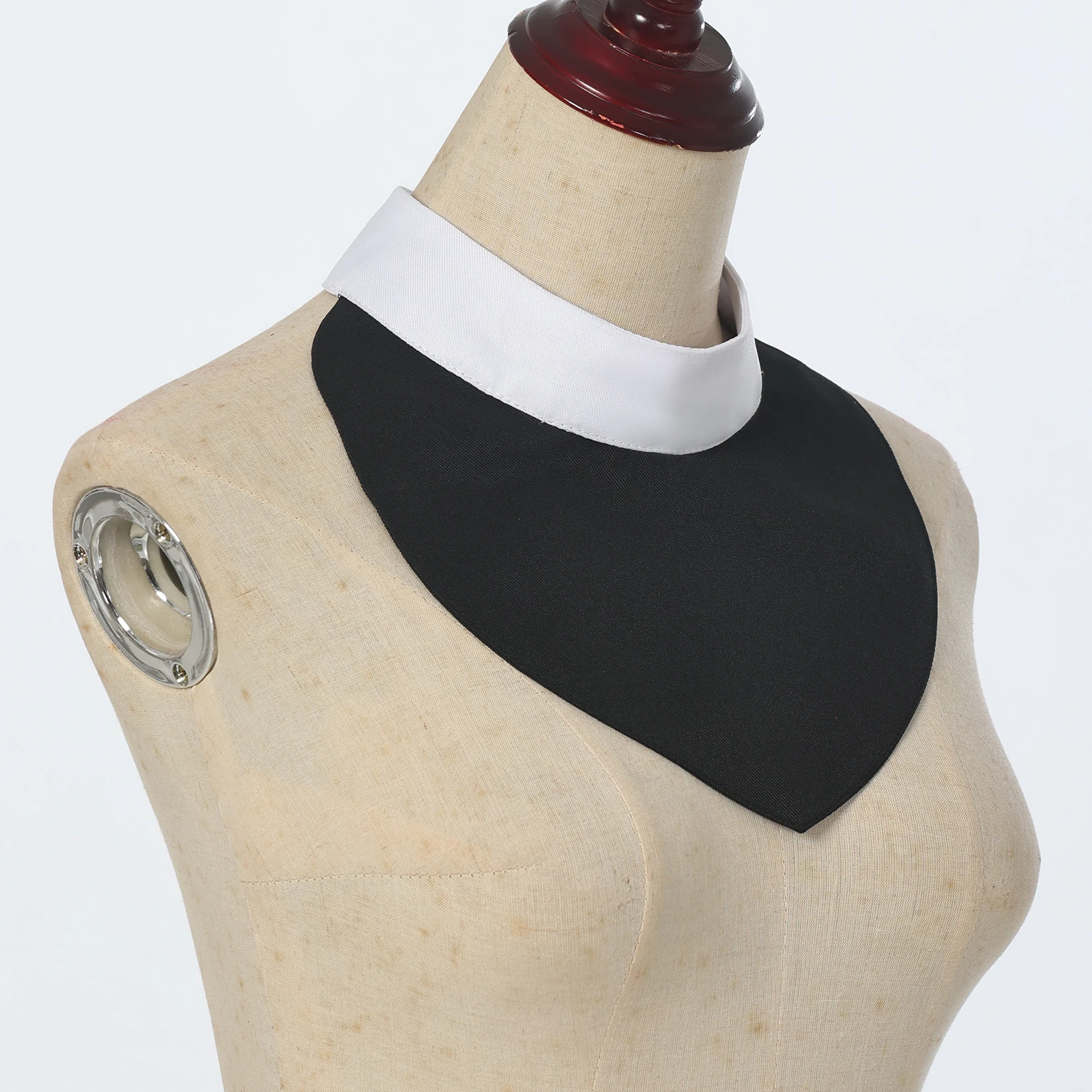 Picture 5: Clergy Shirt Neck Collar Men Women Priest Collar Costumes Accessory for Pastor Pulpit