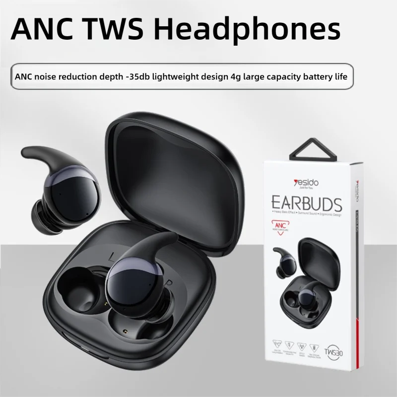 

Yesido True Wireless Bluetooth V5.3 Headphones TWS In-ear Active Noise Cancellation Long Battery Life Light Weight Protable