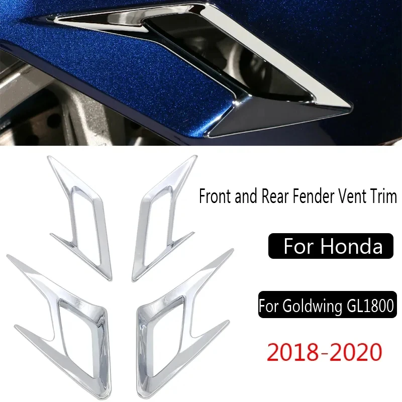 Motocicleta dianteira traseira cromado guarnição, capas decorativas, F6B conjunto de acessórios, Honda Goldwing1800, GL1800, 2018-2020