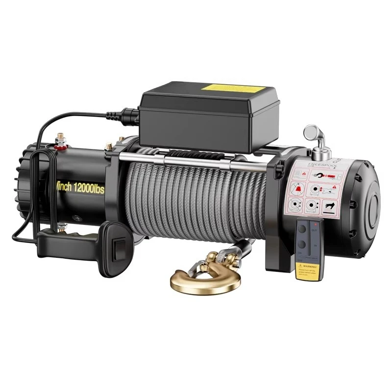 Vehicle Self-rescue Off-road Winch 3000lbs 12V 24V Off-road Vehicle Winch Electric Winch Traction for Vehicle Crane