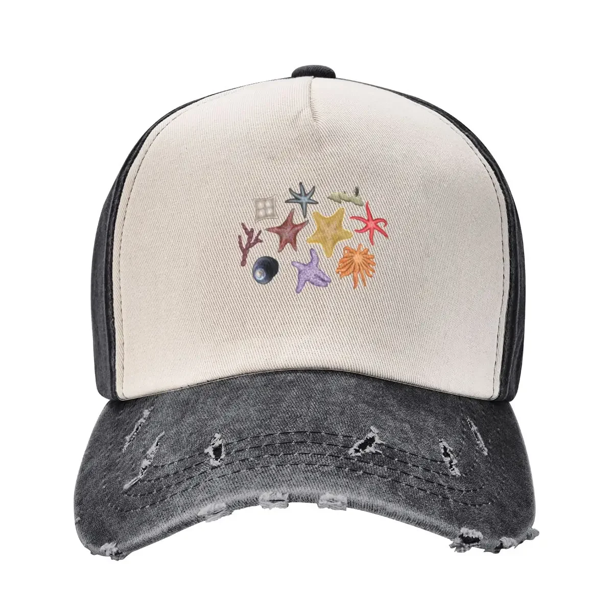 

Sea creatures group Baseball Cap Designer Hat Rave Military Cap Man Male Women's