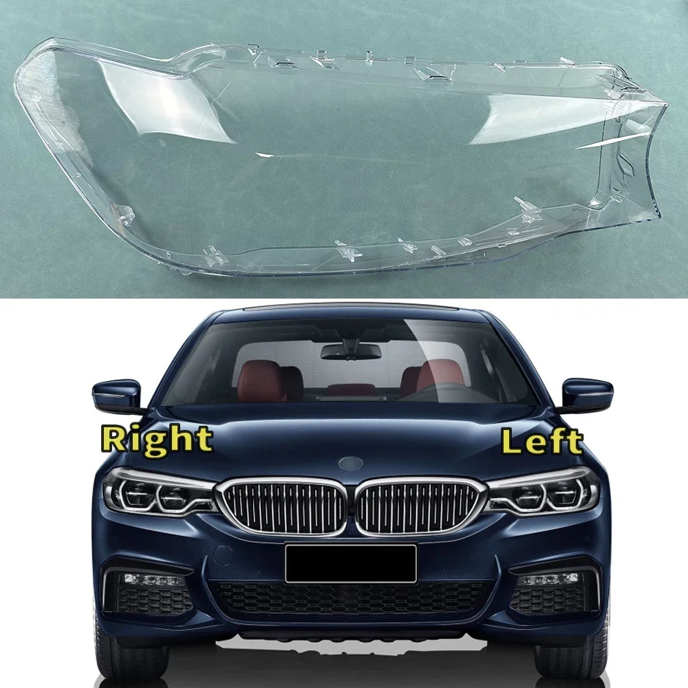 

For BMW 5 Series G30 G38 520i 523i 525i 528i 530i 2018-2020 Lampshade Headlight Shell Headlamp Lamp Cover Transparent Shade Lens