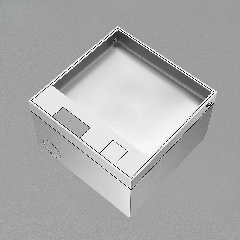 Hidden and embedded design 4 sets 250V/16A power supply Lift stainless steel floor box socket