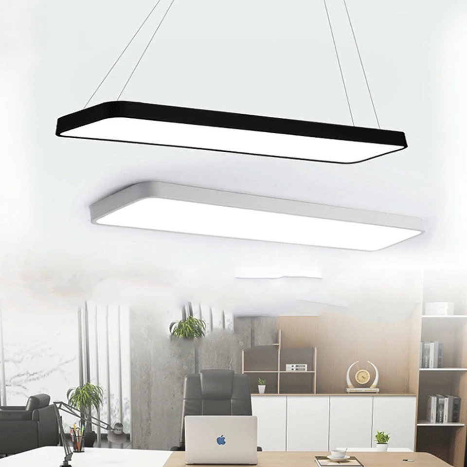 

LED ceiling light Office lighting conference room ceiling pendant lamp rectangular LED light modern simple ceiling light