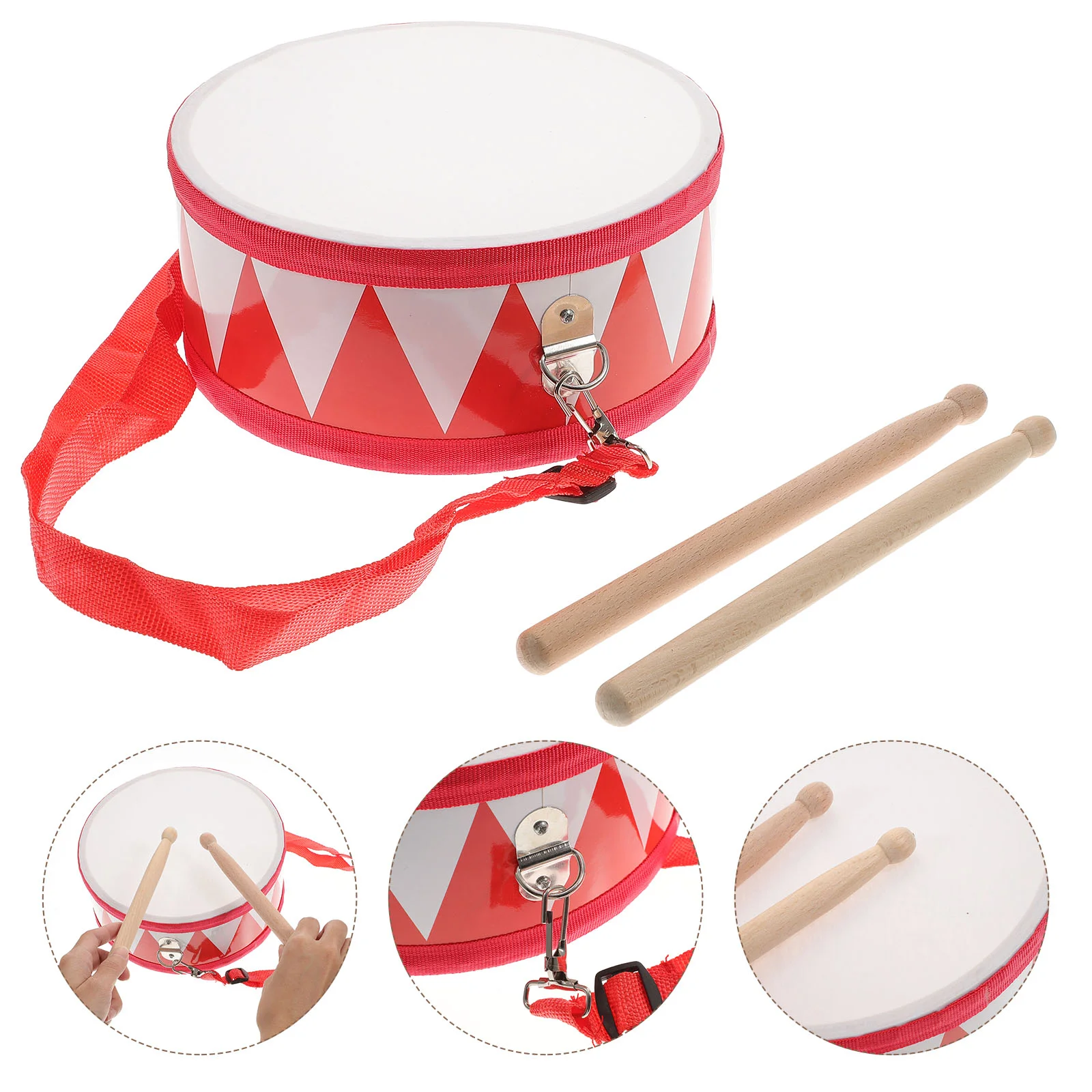 

Musical Instruments for Toddlers 1-3 Baby Sensory Toy Snare Children’s Toys Kids Wooden Drum