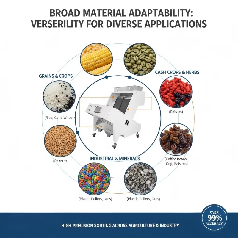 Nut Color Sorter Machine for Peanut, Almond, Walnut and Cashew Processing Peanut Color Sorter Machine Customized