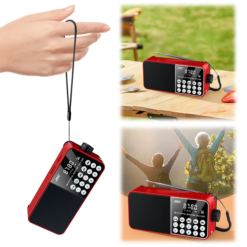Mini Tragbare Radio Bluetooth-Kompatibel Broadcasting Player Radio LED Digital Display Stereo MP3 Player für Notfall Hurricane