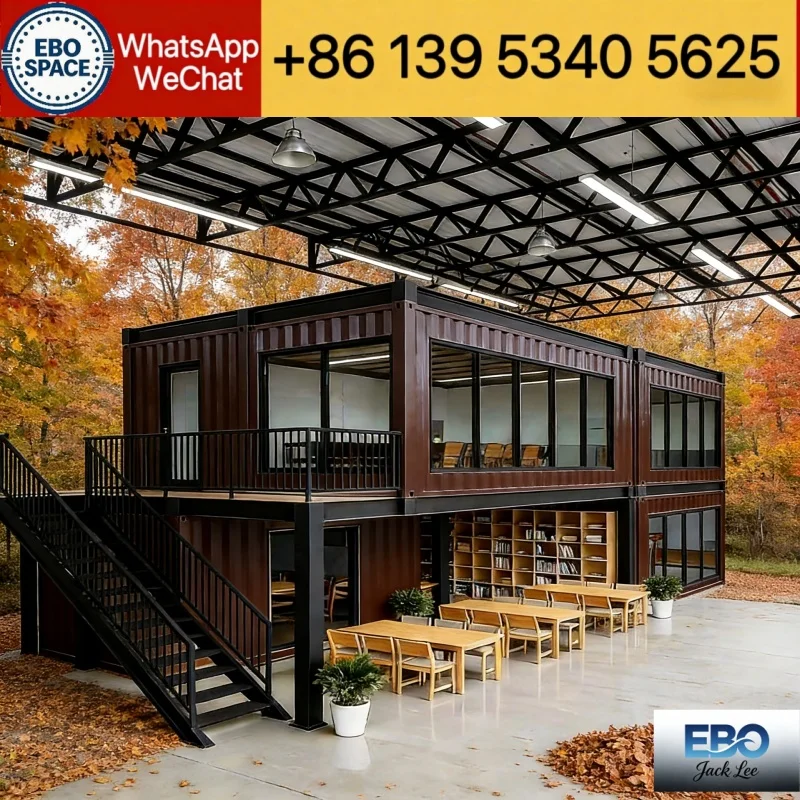 Double-wing expandable container house, waterproof and windproof, portable house, suitable for camping hotels