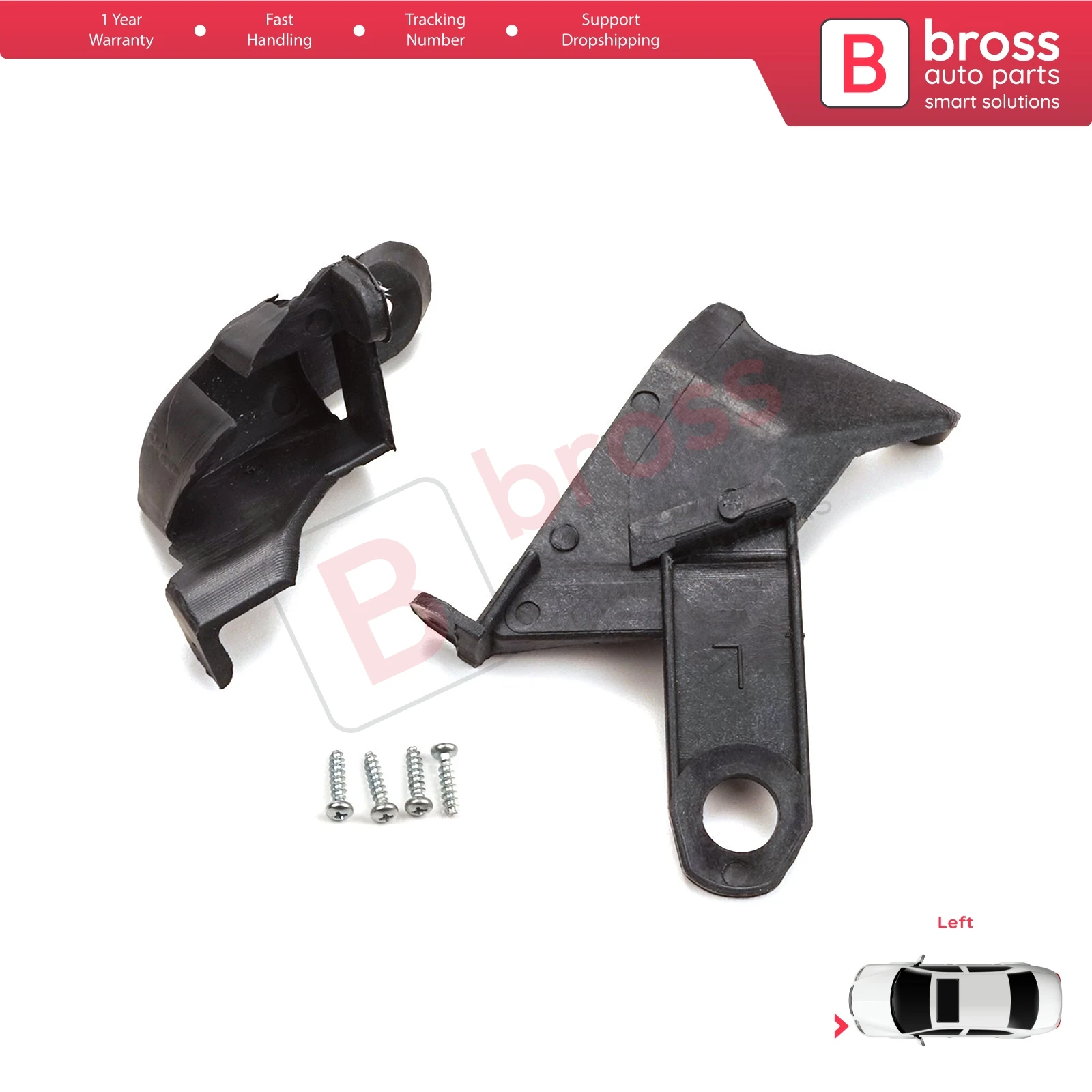 BHL24 Headlight Holder Mount Repair Bracket Tab Set Left Side for Toyota Corolla MK10 X E140 E150 Altis 2006-2010 8119512050