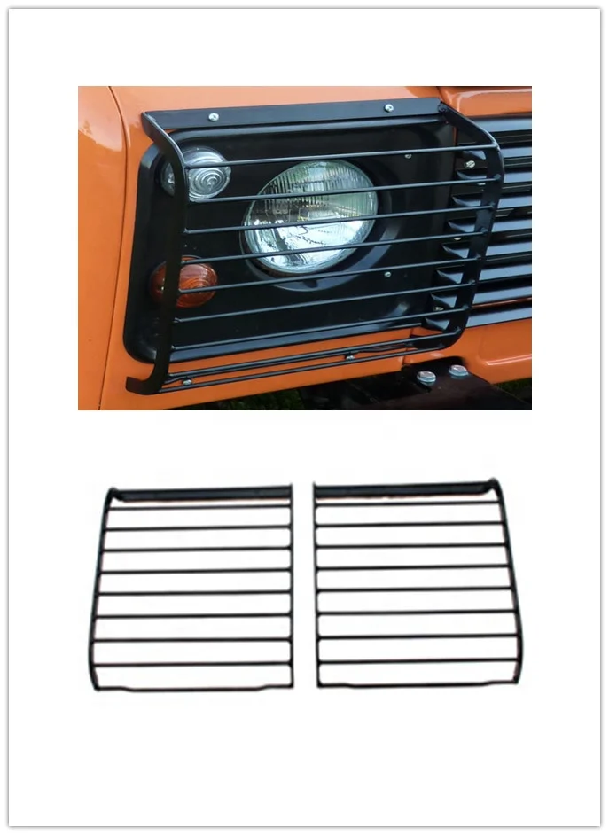 danyang China wholesale 4x4 off-road car body kits steel grill front lamp lights guard sets fit for land rover defender 90 110