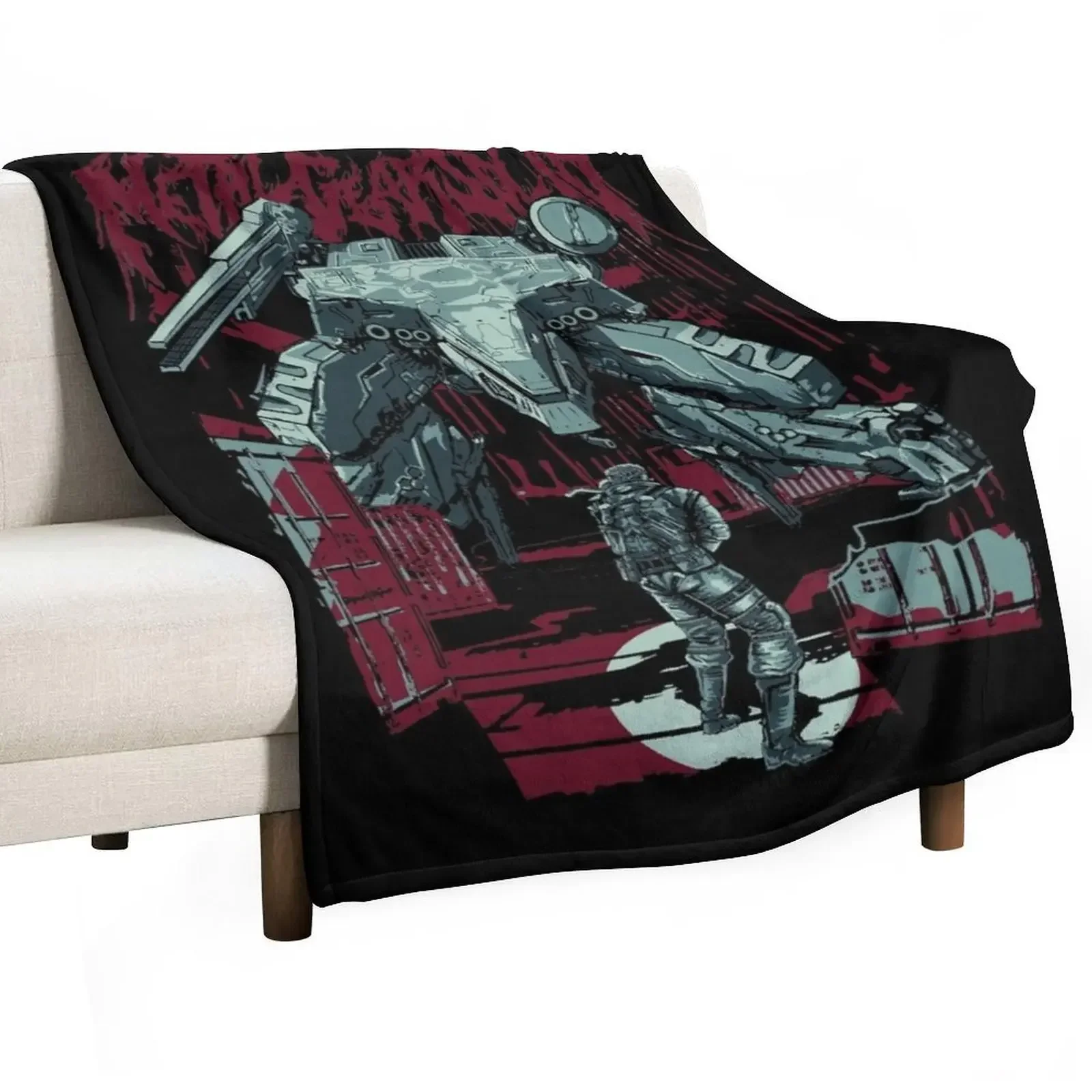 Metal Gear Solid Classic Throw Blanket Hair Winter beds For Decorative Sofa Decorative Sofas Blankets