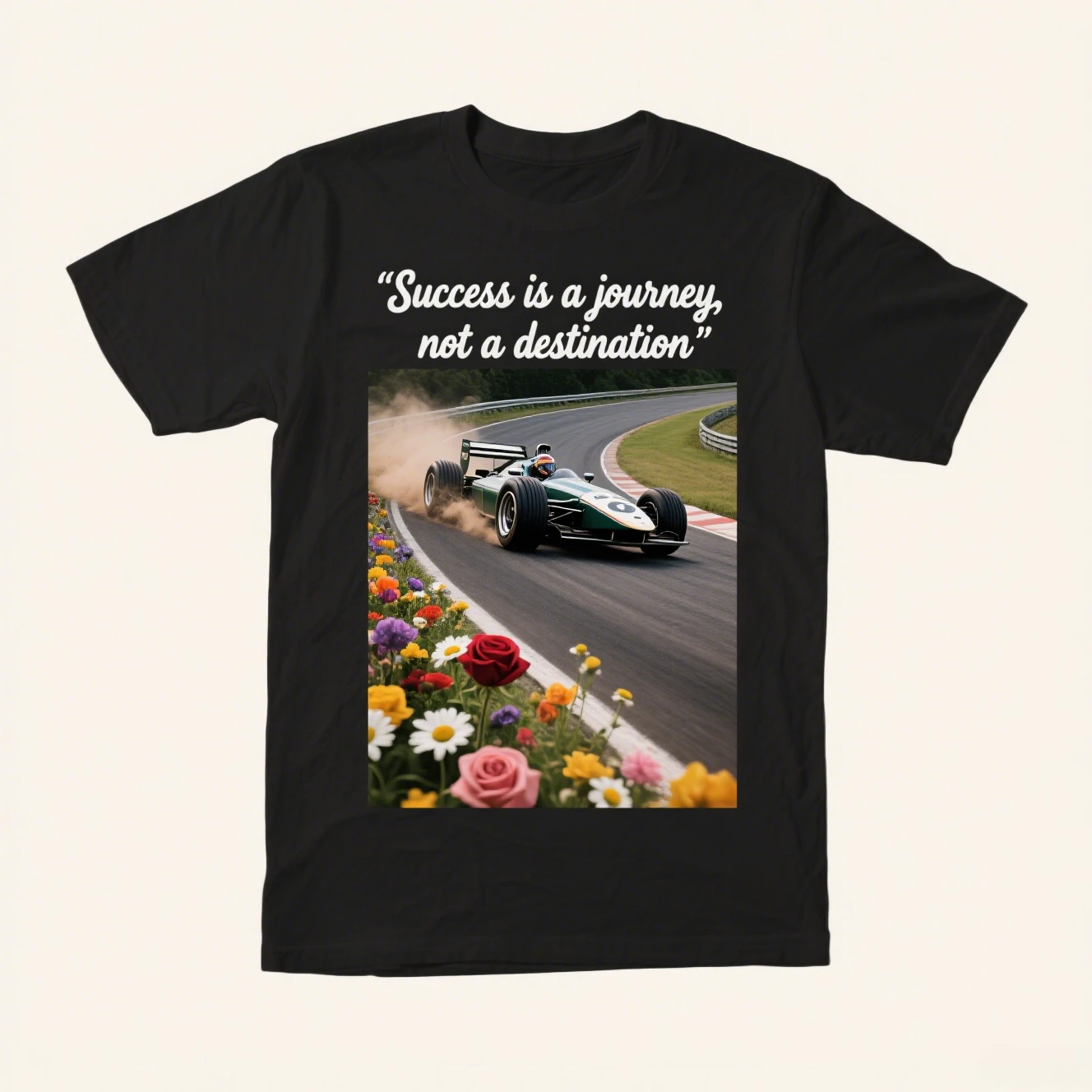 

Летняя элитная брендовая мужская и женская футболка с принтом Track Racing из чистого хлопка с коротким рукавом, уличная модная трендовая одежда