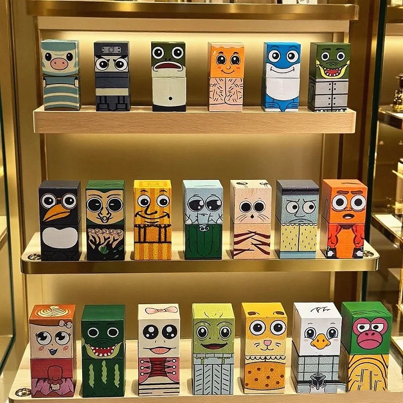 Blocchi magnetici del carattere AI Tung Tung tung sahur blocchi di costruzione di assemblaggio blocchi di costruzione del carattere gioco da tavolo