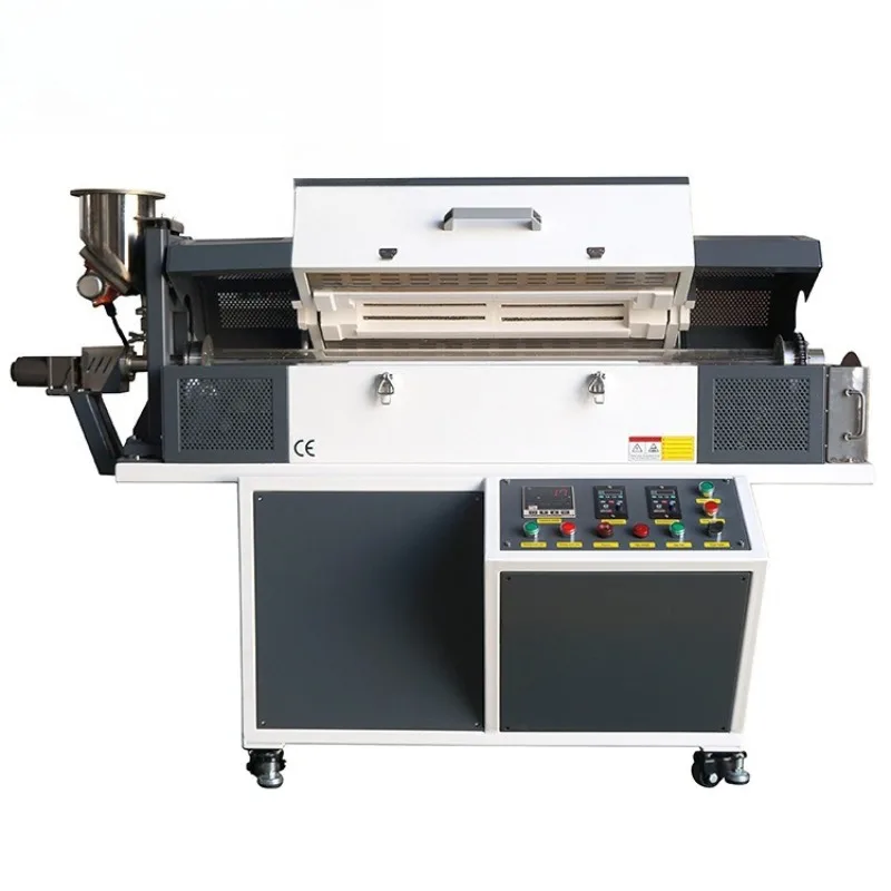 Automatic feeding inclined rotary tube furnace, powder sintering furnace, rotating high temperature vacuum atmosphere