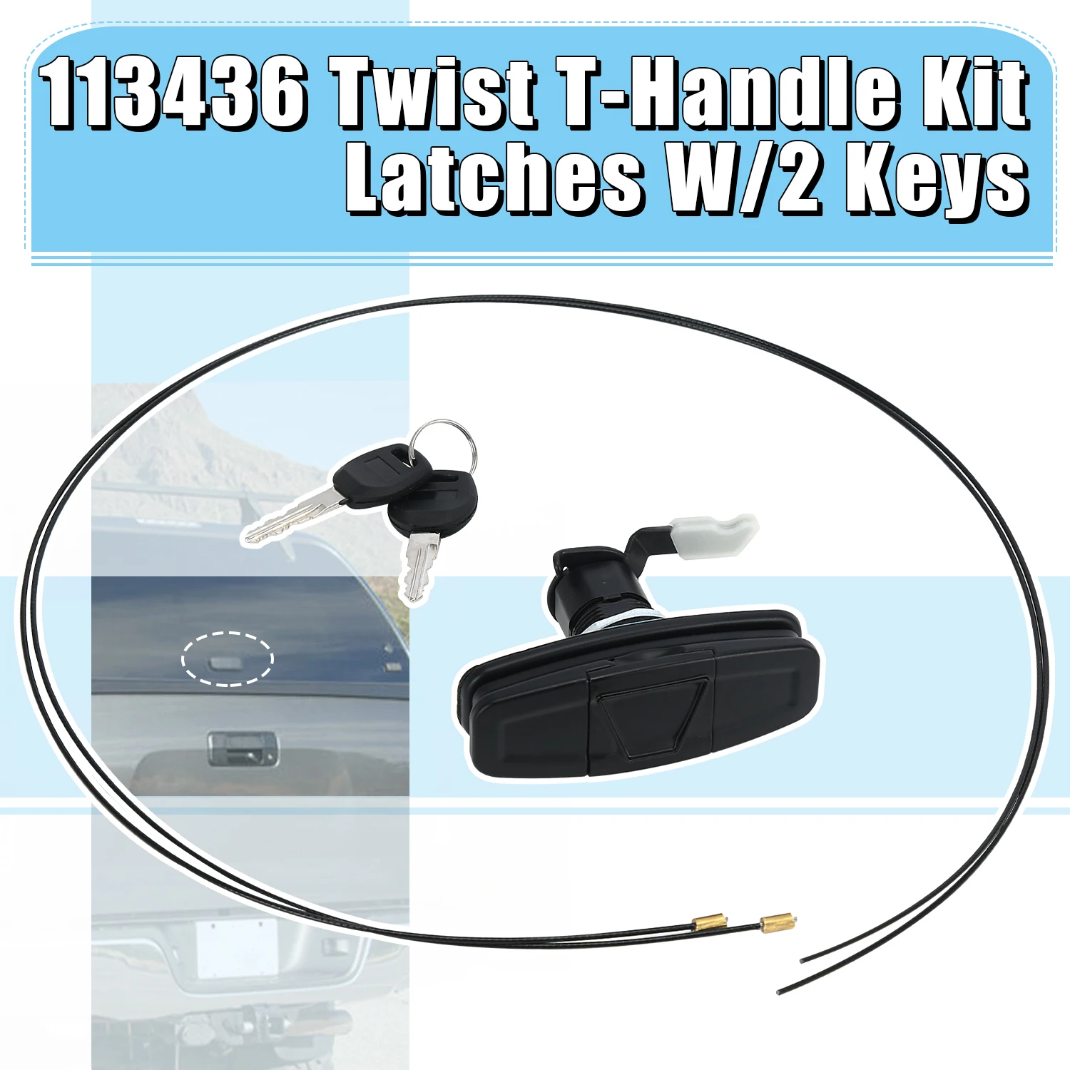 Truks Twist Lock Handle Kit 113436 for Leer Truck Caps 100XQ/100XL/100XR/TSC700