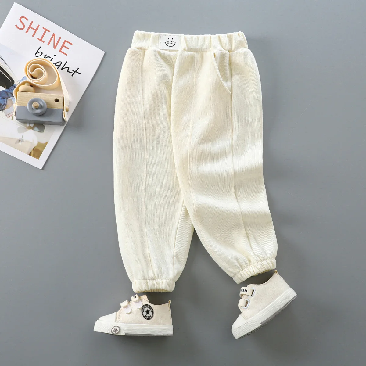 Kids Casual Athletic Solid Pocket Jogger Pant Children Long Spring Fall Thicken Toddler Boy Girl Thermal Baby Sweatpants Trouser