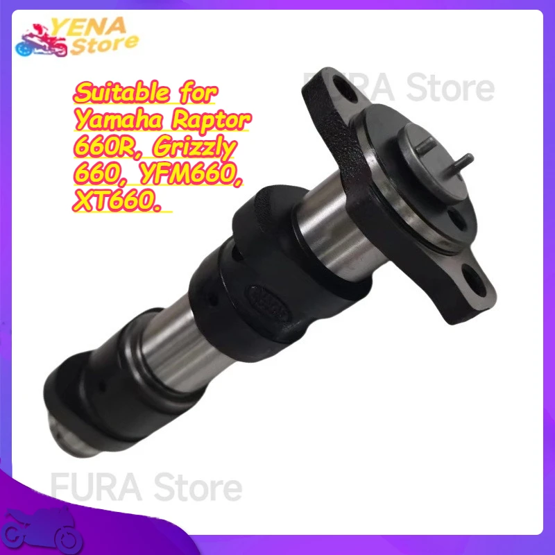 

Camshaft - Motorcycle engine part. Suitable for Yamaha Raptor 660R, Grizzly 660, YFM660, XT660.