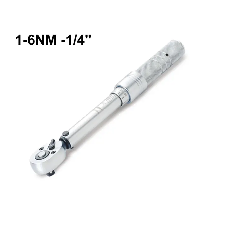 Adjustable mechanical preset  torque wrench 5-25NM 1/4 or 3/8inch ratchet head bike repair tolls