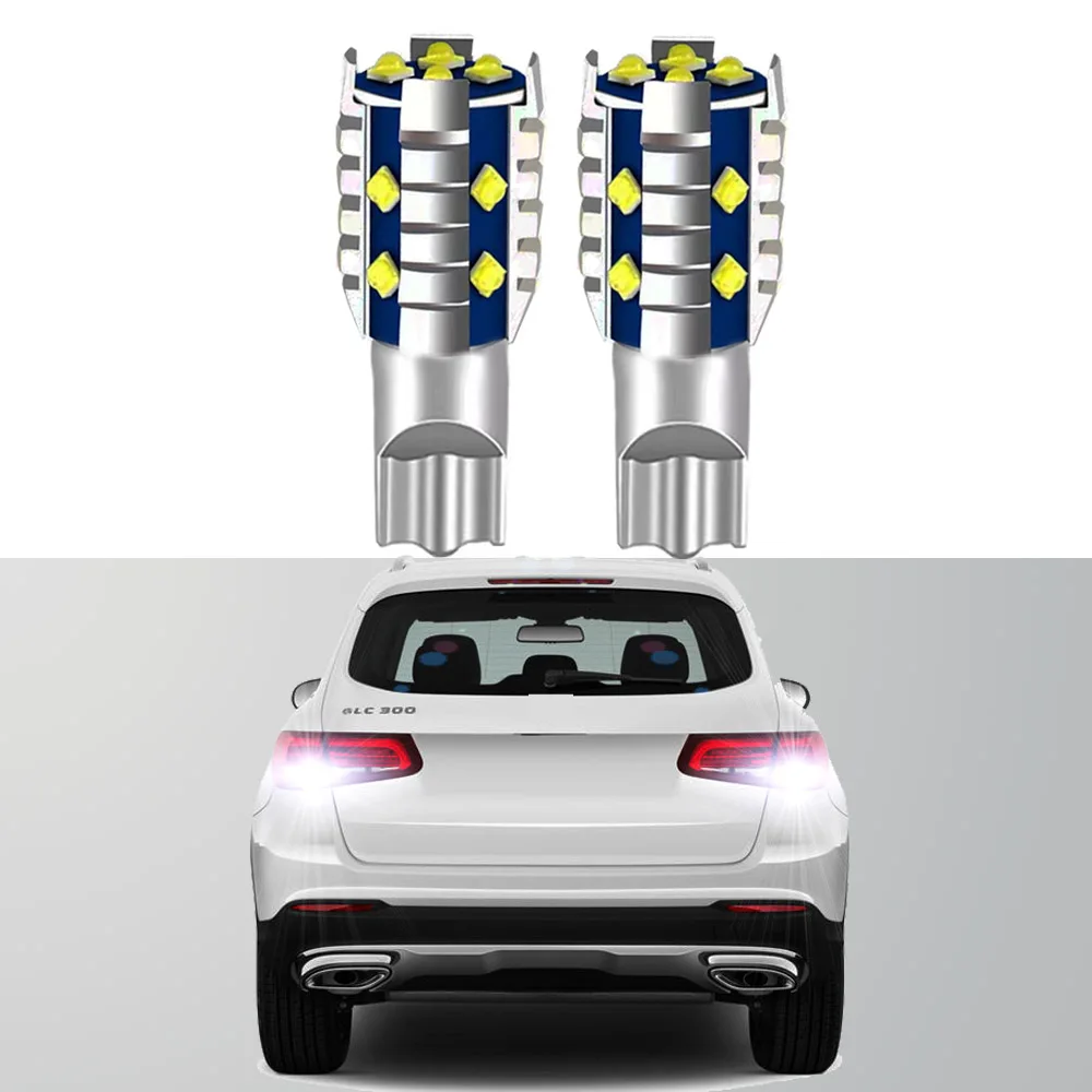 

2pcs Canbus Led Bulbs Backup Light For Mercedes-Ben GLC X235 2015 2016 2017 2018 2019 Reversing Lamp White Error Free