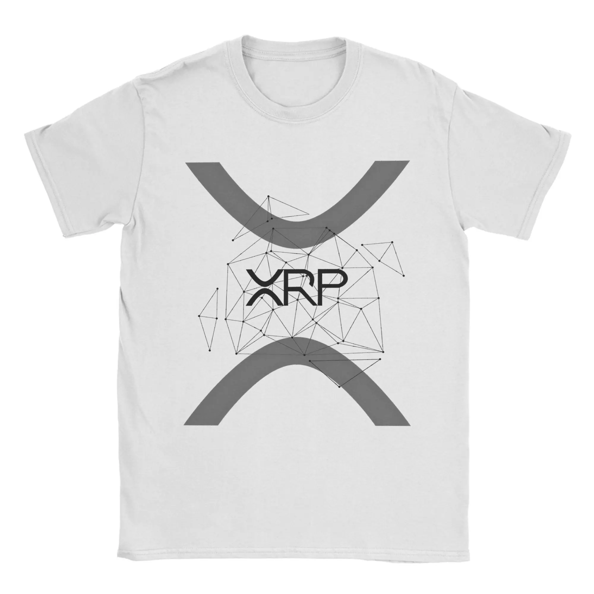 

Ripple XRP Cryptocurrency HODL Ripple Logo Networked T-Shirt Summer T Shirts Men Cotton O Neck Plus Size Tees Short Sleeve Tops